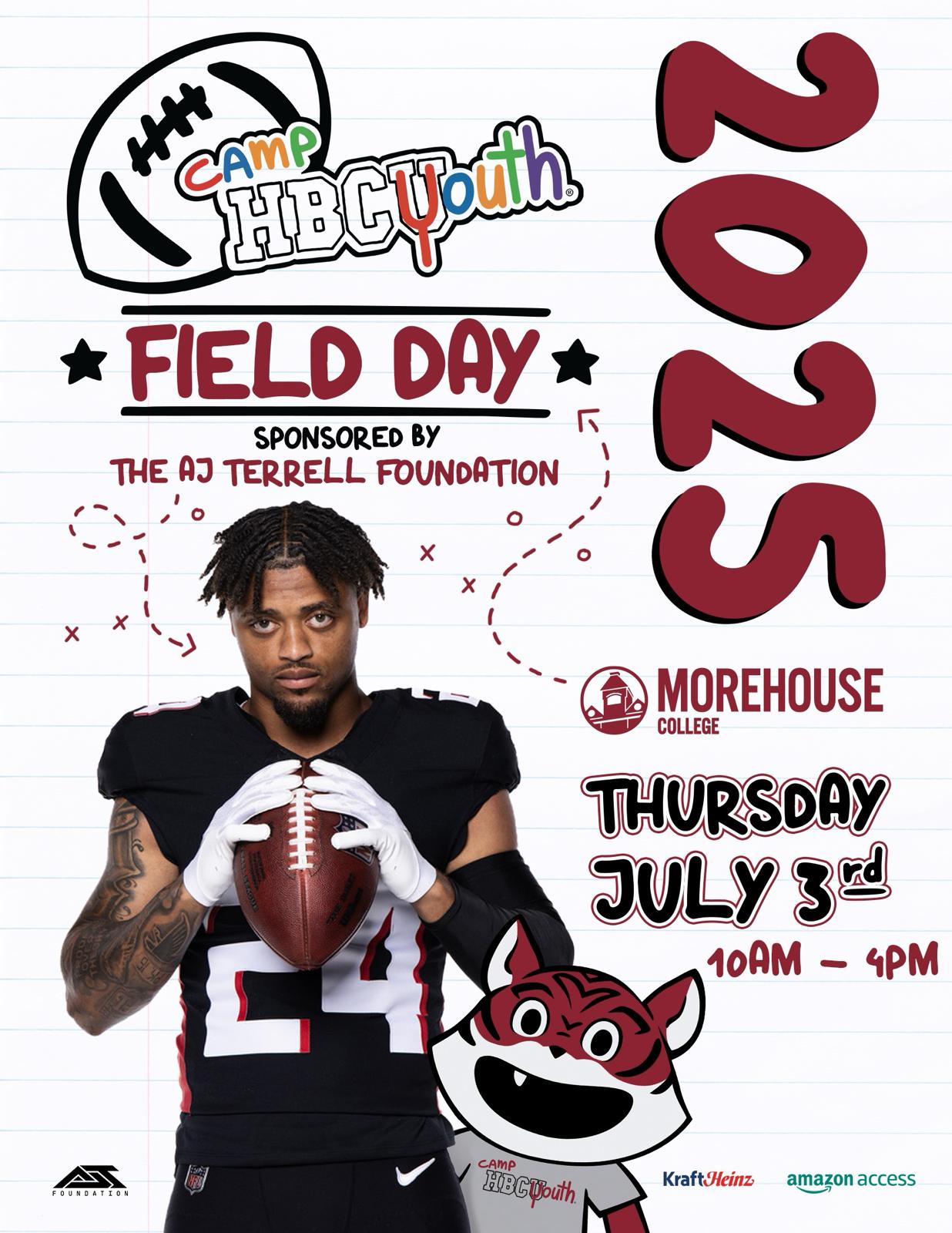 AJ Terrell Hosts Field Day at Camp HBCYouth on Thursday